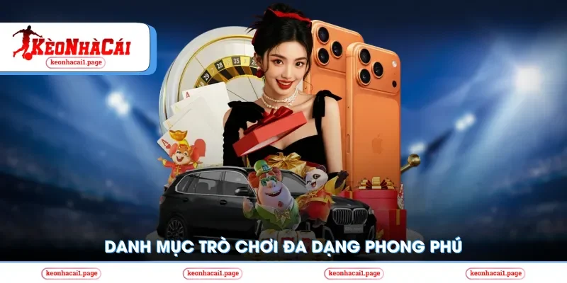 Danh mục trò chơi trên UU88 đa dạng phong phú